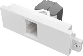 Vision TC3 RJ45/KS - Conector RJ-45 Hembra Cat 6a Blanco para Toma de Corriente, 1 Pieza, Contacto en Oro