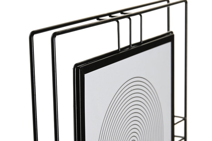 DKD Home Decor Marco de Fotos de Metal y Cristal Negro 20x25 cm DKD Home Decor Marco de Fotos de Metal y Cristal Negro 20x25 cm