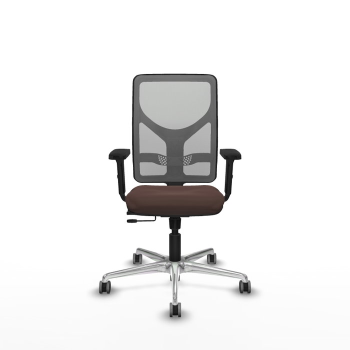 PIQUERAS Y CRESPO Silla de oficina Motilla con mecanismo Sincro/Traslack Marrón y Gris PIQUERAS Y CRESPO Silla de oficina Motilla con mecanismo Sincro/Traslack Marrón y Gris