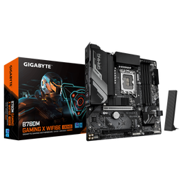 Gigabyte B760M GAMING X WF6E Placa Base, Intel B760, Socket 1700, DDR5, Wi-Fi 6E, Bluetooth 5.3, Micro ATX