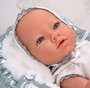 Muñecas Arias Muñeca Reborn Borja Gris con Manta