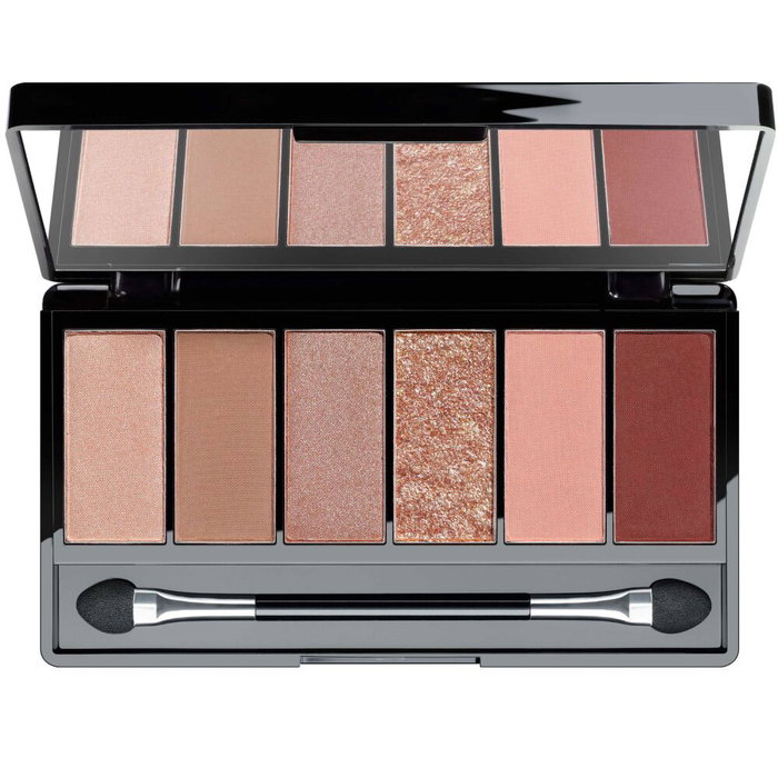 ARCDECO Paleta de Sombras de Ojos ICONIC #pretty in sunshine, 6 Tonos Marrones/Beige/Burdeos, Alta Pigmentación, 1 Unidad