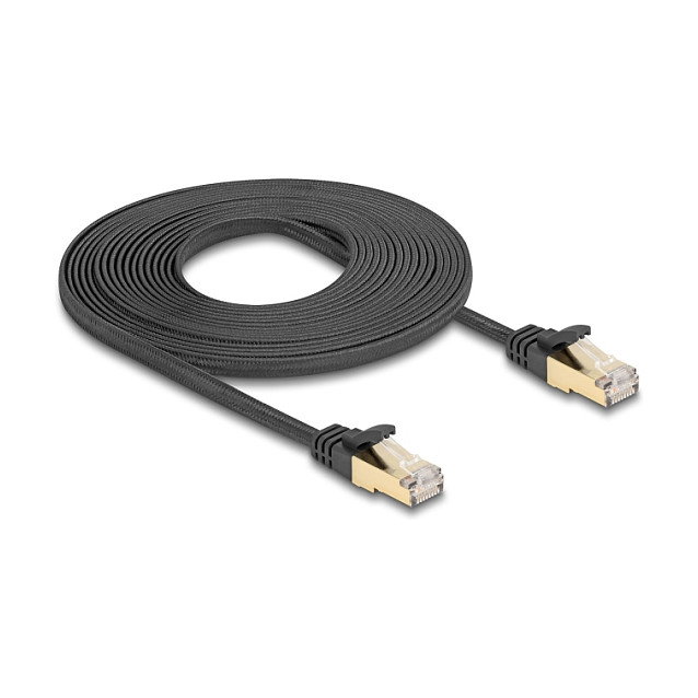 DeLOCK Cable de red plano RJ45 Cat.6A U/FTP 5 m negro DeLOCK Cable de red plano RJ45 Cat.6A U/FTP 5 m negro