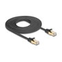 DeLOCK Cable de red plano RJ45 Cat.6A U/FTP 5 m negro