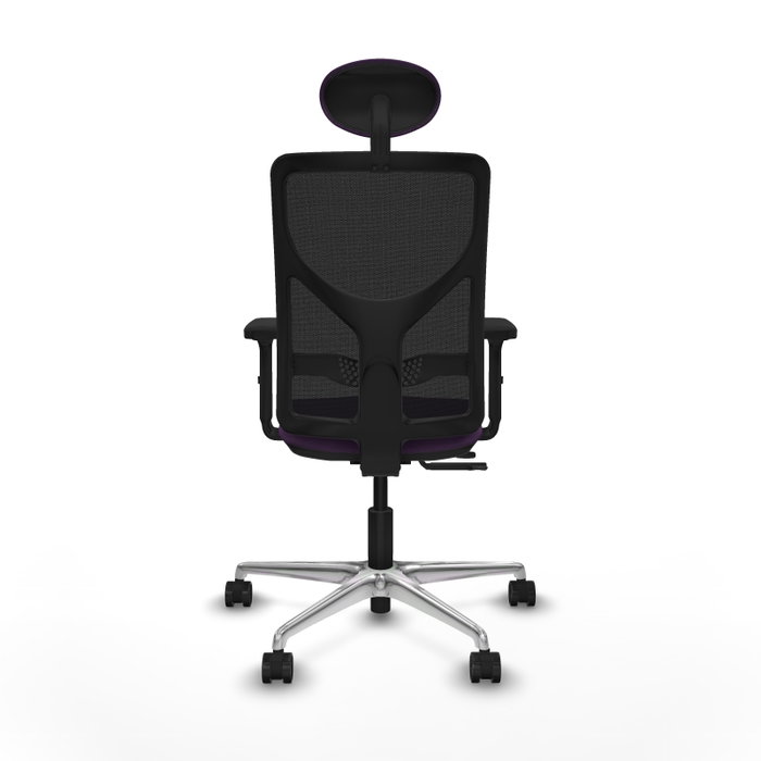 PIQUERAS Y CRESPO Silla de oficina Motilla con mecanismo Sincro/Traslack, Morado y Negro