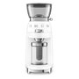 Smeg CGF03WHEU Molinillo de Café 15 Niveles Molienda 240g 150W Blanco