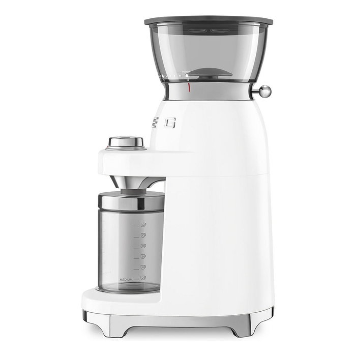 Smeg CGF03WHEU Molinillo de Café 15 Niveles Molienda 240g 150W Blanco