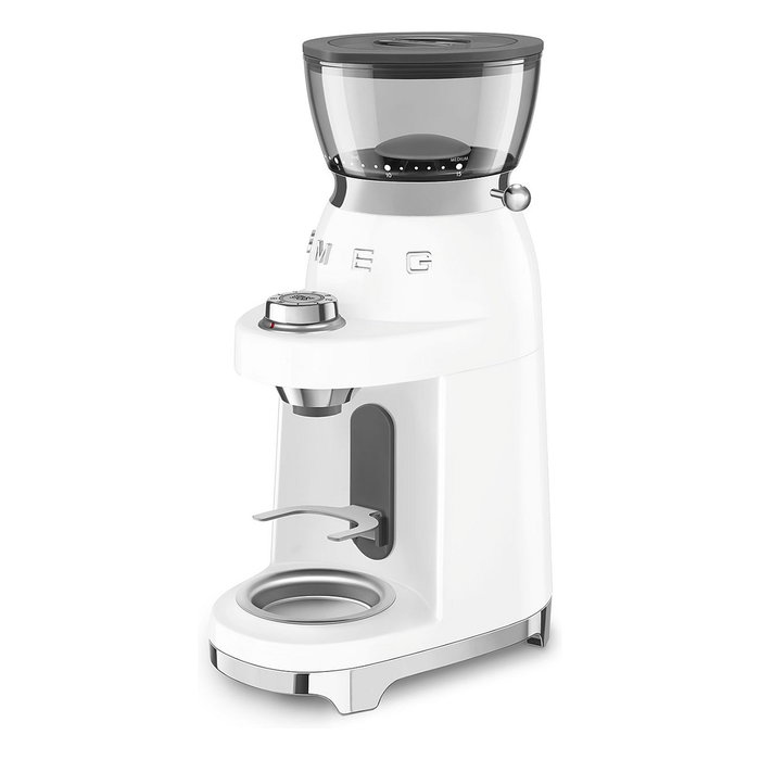 Smeg CGF03WHEU Molinillo de Café 15 Niveles Molienda 240g 150W Blanco