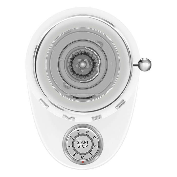 Smeg CGF03WHEU Molinillo de Café 15 Niveles Molienda 240g 150W Blanco