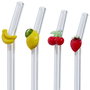 Cook Concept - Juego de 4 Pajitas de Vidrio/Cristal Mecánico, Colección Cocktail Lounge