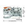 WAGO 2102-1201 Regleta de 5,2 mm