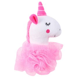 Tom et Zoe Esponja Baño Infantil Flor Narval Azul Unicornio Rosa 9x8x18 cm
