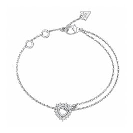 Guess JUBB05534JWRHL Pulsera Iconique de Acero Inoxidable Gris