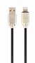 Cablexpert CC-USB2R-AMLM-2M Cable de Datos y Carga Lightning para iPhone Apple - 2 metros - Negro