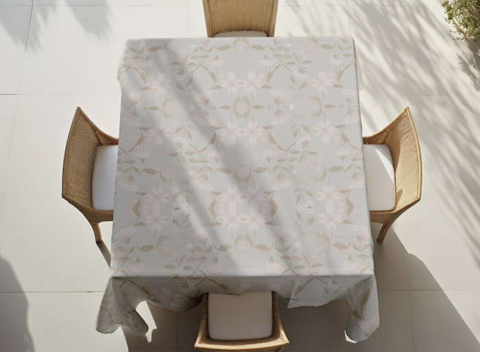 Hermia Mantel ASR-TBLCLT25 -10 140 x 300 cm Algodón y Poliéster