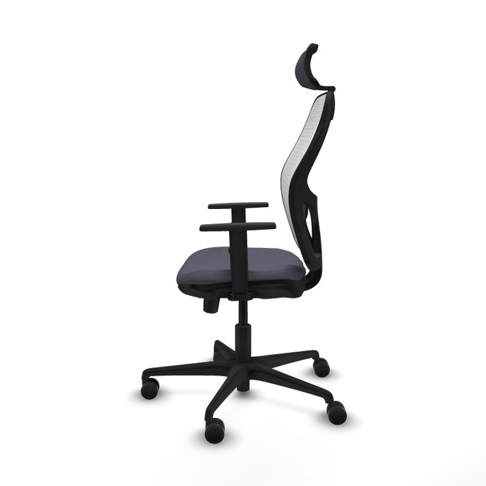 PIQUERAS Y CRESPO Silla de oficina Jorquera con mecanismo Sincro/Traslack, Gris oscuro y Blanco PIQUERAS Y CRESPO Silla de oficina Jorquera con mecanismo Sincro/Traslack, Gris oscuro y Blanco