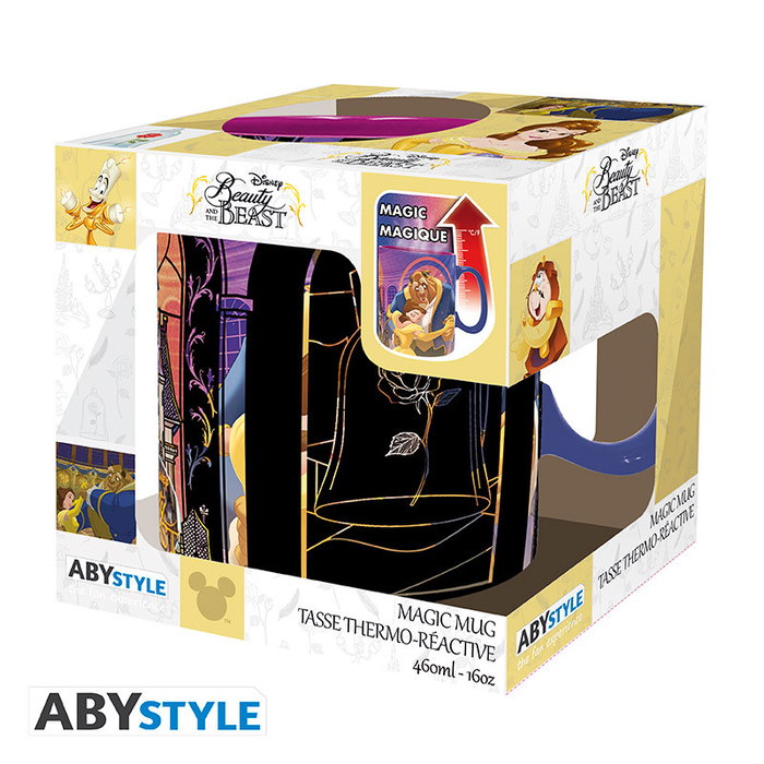 Abystyle Taza Térmica Disney La Bella y la Bestia 460 ml con Cambio de Diseño por Calor