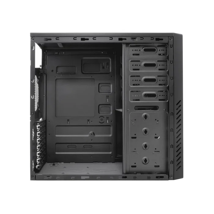 Coolbox COO-PCF800U3-0 Caja de Ordenador Midi Tower ATX Negro, 2 Puertos USB 3.2 Gen 1, Sin Fuente, Ideal para Gaming y Oficina
