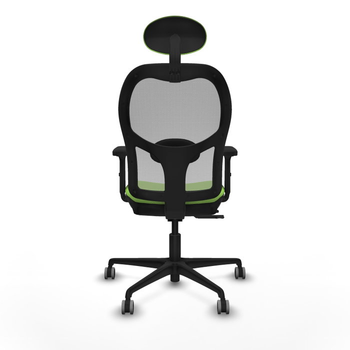 PIQUERAS Y CRESPO Silla de oficina Jorquera con mecanismo Sincro/Traslack Pistacho y Gris