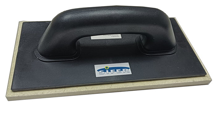 SIFER Llana de plástico con placa ABS negra y fieltro blanco 280x140x10 mm SIFER Llana de plástico con placa ABS negra y fieltro blanco 280x140x10 mm