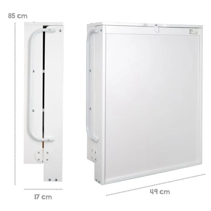 Roba ROB4005317319865 Cambiador Mural Plegable Blanco 66 x 76,5 x 79 cm