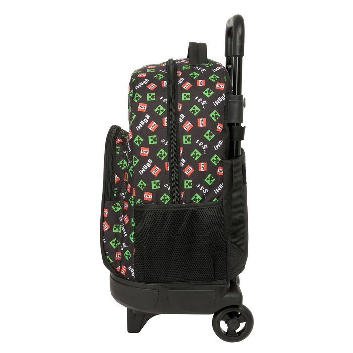 Safta Mochila Trolley Compact Minecraft con Ruedas Extraíbles