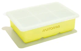 Muitomas ICECUBESILYL Molde para cubitos de hielo de silicona, 6 piezas, Amarillo