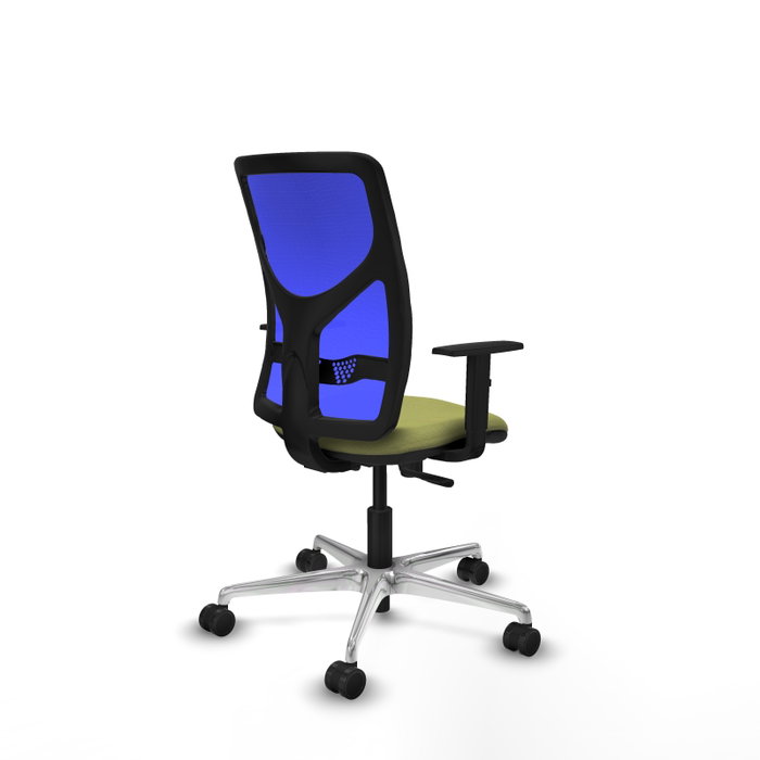 PIQUERAS Y CRESPO Silla de oficina Motilla con mecanismo Sincro, Verde oliva y Azul PIQUERAS Y CRESPO Silla de oficina Motilla con mecanismo Sincro, Verde oliva y Azul