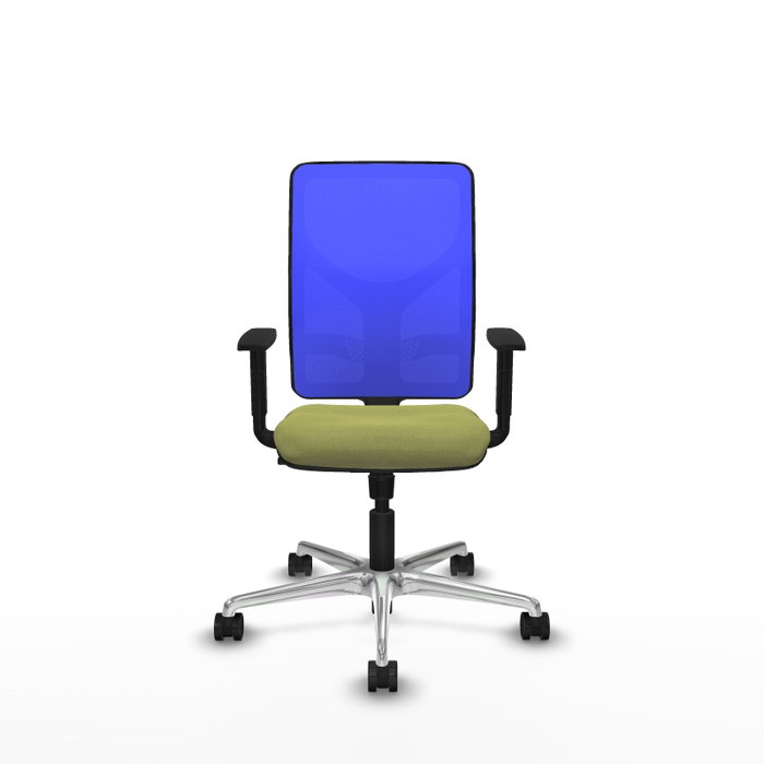 PIQUERAS Y CRESPO Silla de oficina Motilla con mecanismo Sincro, Verde oliva y Azul PIQUERAS Y CRESPO Silla de oficina Motilla con mecanismo Sincro, Verde oliva y Azul