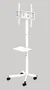 Gembird TVS-55T-03-W Soporte de Suelo para TV 32-55'' Blanco