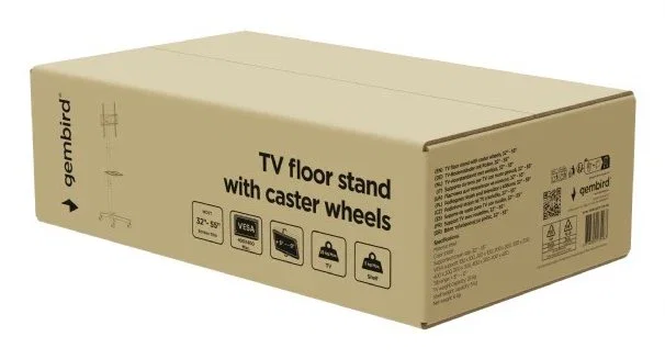 Gembird TVS-55T-03-W Soporte de Suelo para TV 32-55'' Blanco Gembird TVS-55T-03-W Soporte de Suelo para TV 32-55'' Blanco