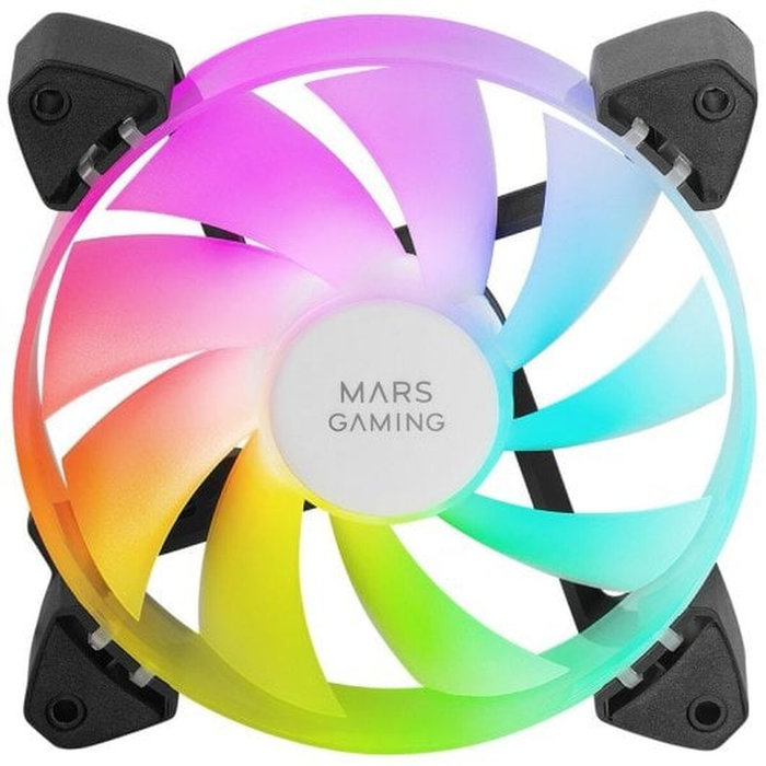 Mars Gaming Kit 3 Ventiladores MF-3A Negro 120mm ARGB