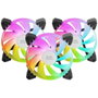 Mars Gaming Kit 3 Ventiladores MF-3A Negro 120mm ARGB