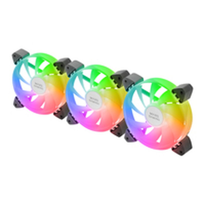 Mars Gaming Kit 3 Ventiladores MF-3A Negro 120mm ARGB