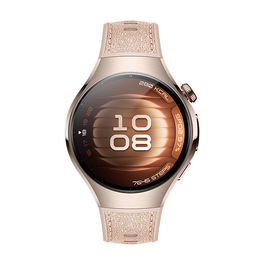 Huawei Watch 5 42mm Soc-L29L Beige Composite Strap Reloj Inteligente AMOLED Pantalla Táctil GPS