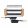 Hkoenig Raclette y Stone Cook para 2 personas con diseño de madera