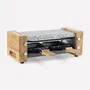 Hkoenig Raclette y Stone Cook para 2 Personas WOD2 con Diseño de Madera