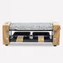 Hkoenig Raclette y Stone Cook para 2 Personas WOD2 con Diseño de Madera