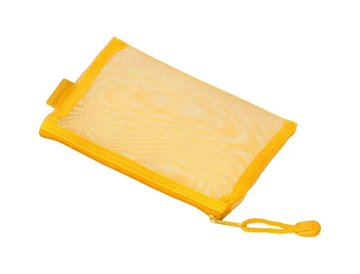 Liderpapel Bolsa Zipper Bag Poliester Transpirable Multiusos Din A6 Amarillo
