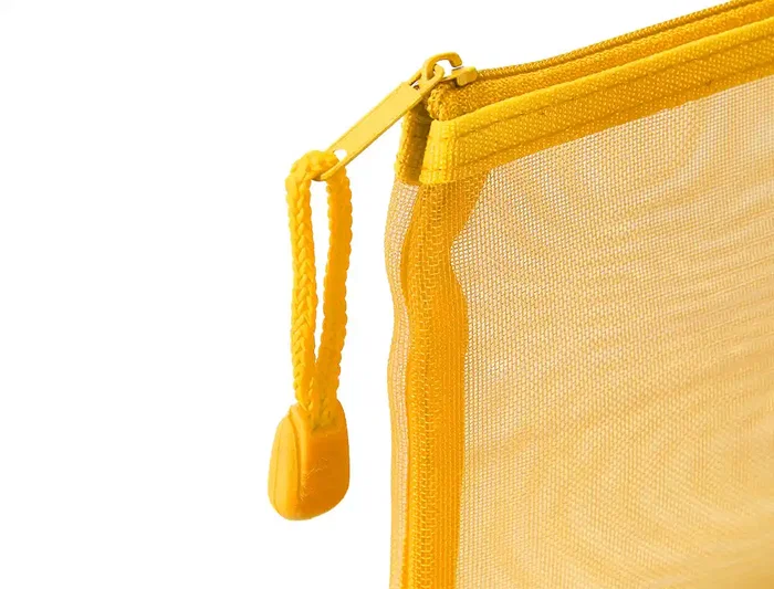 Liderpapel Bolsa Zipper Bag Poliester Transpirable Multiusos Din A6 Amarillo