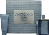 Jimmy Choo Man Aqua Gift Set 100ml EDT + 100ml Shower Gel + 7.5ml EDT Jimmy Choo Man Aqua Gift Set 100ml EDT + 100ml Shower Gel + 7.5ml EDT