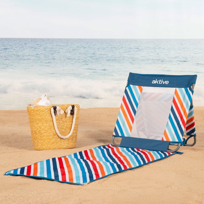 AKTIVE-ESTERILLA PLEG PLAYA C/BOLSA NEVERA 175X55X55CM