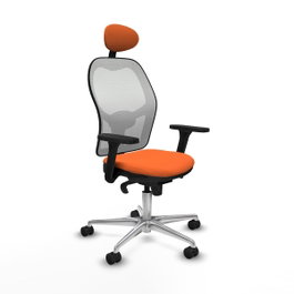 PIQUERAS Y CRESPO Silla de oficina Jorquera Naranja y Blanco