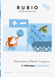 RUBIO Matemáticas 3 cuadernos. Método Singapur 1º primaria