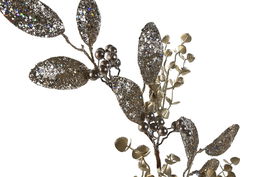 DKD Home Decor Rama Navidad Moderna Champan Plateado 25 x 82 x 25 cm (12 Unidades)