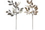DKD Home Decor Rama Navidad Moderna Champan Plateado 25 x 82 x 25 cm (12 Unidades)