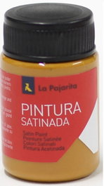 LA PAJARITA Pack de 6 botes de pintura satinada rojo teja de 35 ml
