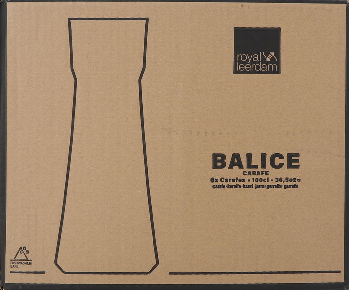 Royal Leerdam Botella Balice 1L (9.5x7.5x25 cm) (6 Unidades)