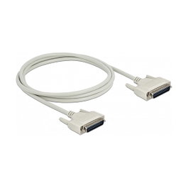 DeLOCK Cable Serie D-Sub 25 Macho a Macho 2 m Beige