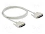 DeLOCK Cable serie D-Sub 25 macho a macho 2 m 84231